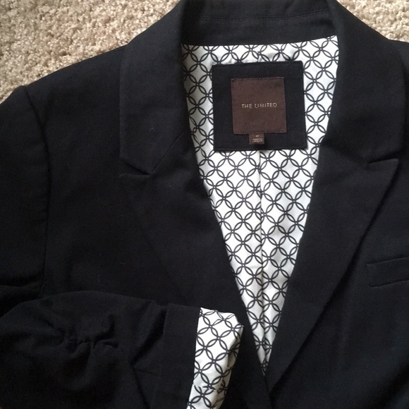 Double-breasted Black Blazer cuffs to 3/4 Sleeve - Picture 6 of 6